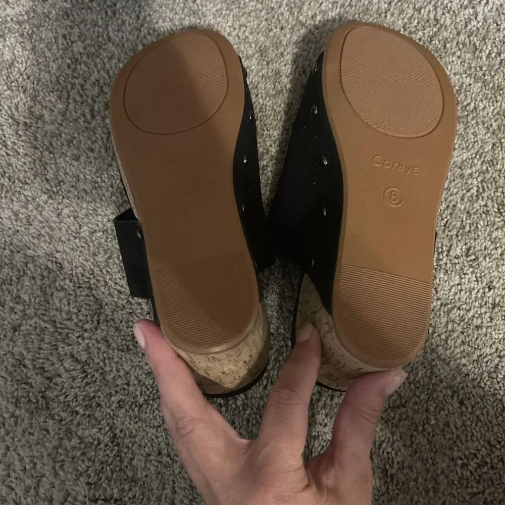 Women's Corky's Sparkle Flirty Sandals Size 8 Great Condition